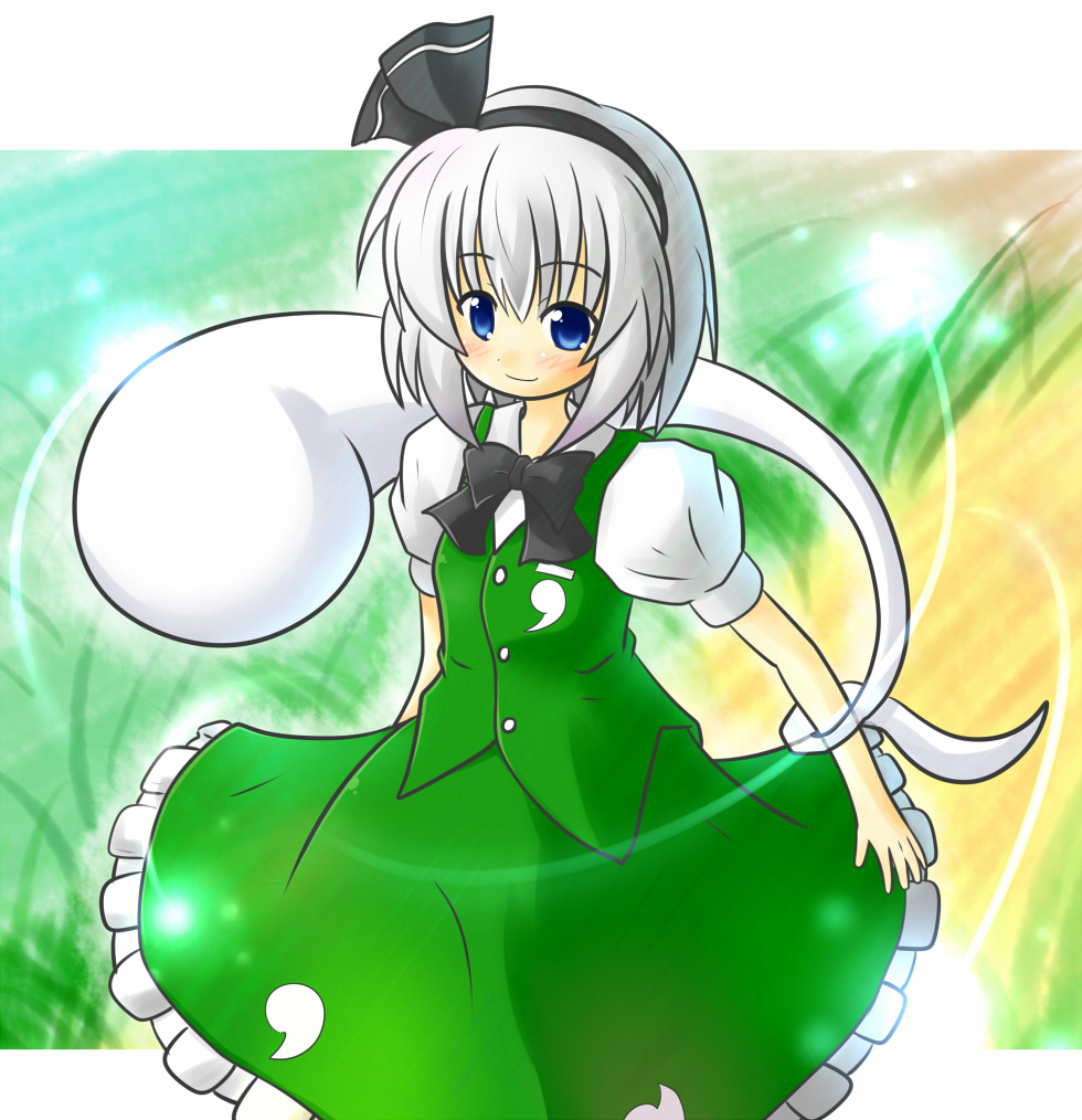 konpaku_youmu konpaku_youmu_(ghost) myon short_hair silver_hair touhou yurume_atsushi