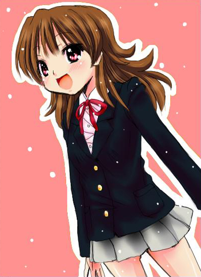 ai_wa_muteki alternate_hairstyle brown_hair k-on! long_hair red_eyes school_uniform suzuki_jun