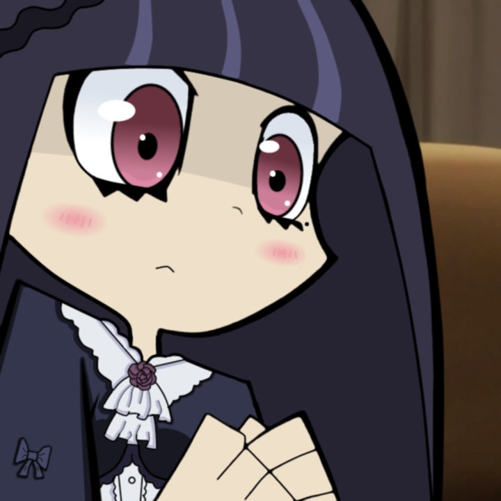 black_hair blush cosplay gokou_ruri gokou_ruri_(cosplay) gothic_lolita hairband lolita_fashion long_hair look-alike lookalike mole official_style ore_no_imouto_ga_konna_ni_kawaii_wake_ga_nai panty_&amp;_stocking_with_garterbelt parody solo stocking_(character) stocking_(psg)