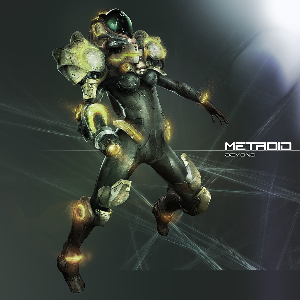 arm_cannon armor breasts helmet metroid neon_trim nintendo noboundary samus_aran skin_tight solo underboob varia_suit weapon zero_suit