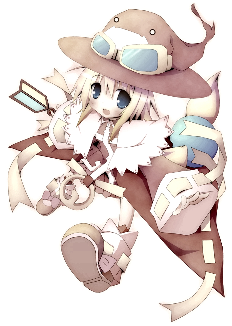 artist_request blue_eyes glasses hat nekokan-nekokan open_mouth photoshop pril transparent_background trouble_witches witch