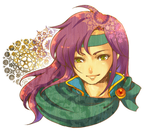 faris_scherwiz final_fantasy final_fantasy_v headband kurai_(artist) kurai_(campanella) long_hair lowres purple_hair smile solo