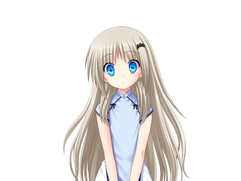 :o bat blonde_hair bloomers blue_eyes blue_ribbon bow flat_chest game_cg hair_ornament hairpin key_(company) kud_wafter little_busters!! long_hair na-ga night_clothes noumi_kudryavka official_art open_mouth pajamas platinum_blonde ribbon short_sleeves side_slit simple_background solo stare surprised v_arms very_long_hair