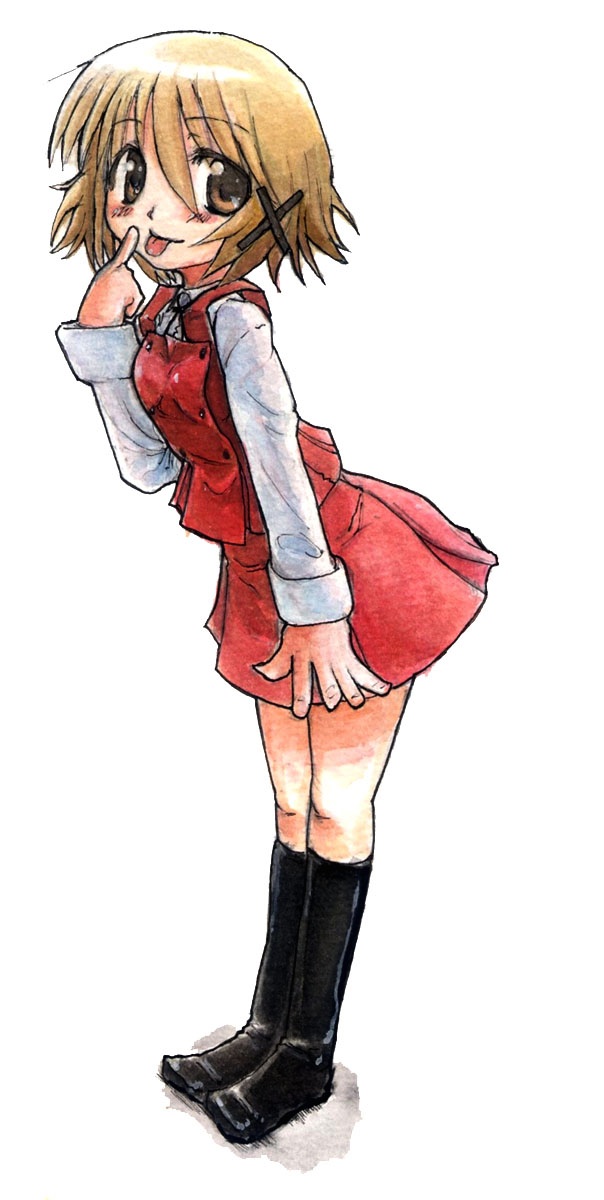 hidamari_sketch highres school_uniform taishi_(artist) yuno