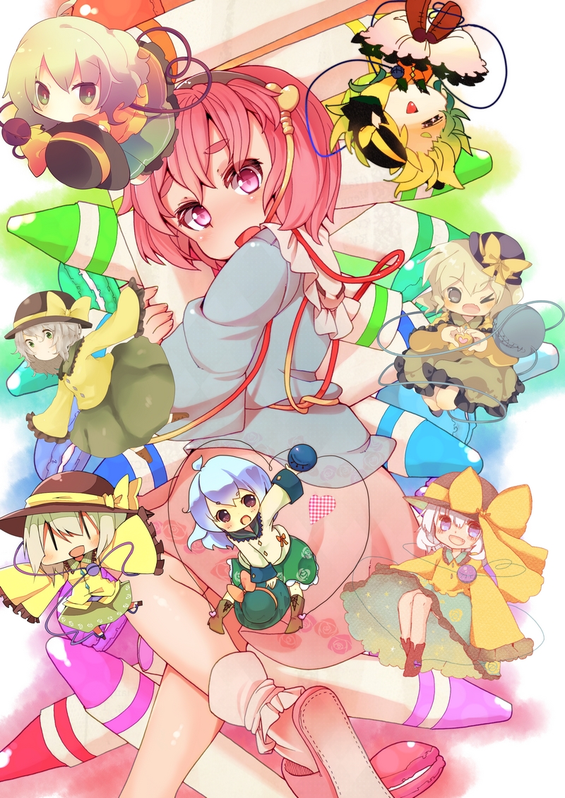 crayon komeiji_koishi komeiji_satori sacha siblings sisters subterranean_animism touhou