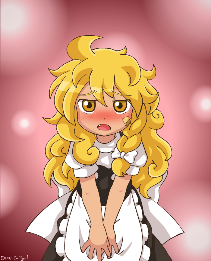 blonde_hair blush coffgirl kirisame_marisa touhou yellow_eyes