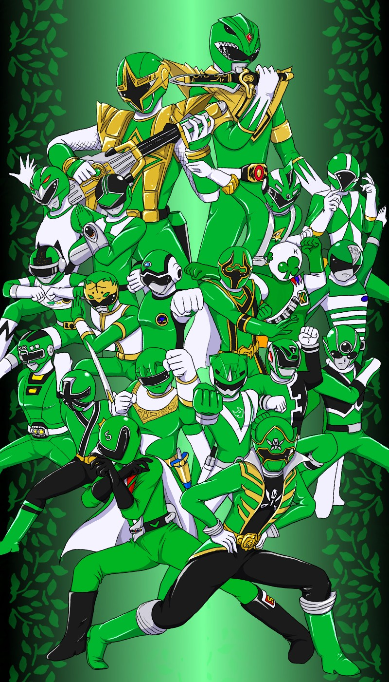 6+boys am-atlas choudenshi_bioman choujuu_sentai_liveman chouriki_sentai_ohranger choushinsei_flashman clover_king deka_green denshi_sentai_denziman denzi_green dragon_ranger engine_sentai_go-onger forever_green gekisou_sentai_carranger ginga_green go-on_green go_green gokai_green gosei_sentai_dairanger green green_flash green_racer green_sai green_two hikari_sentai_maskman himitsu_sentai_goranger jakq_dengekitai kaizoku_sentai_gokaiger kyouryuu_sentai_zyuranger kyuukyuu_sentai_gogo_five magi_green mahou_sentai_magiranger male mido_ranger mirai_sentai_timeranger multiple_boys ninpuu_sentai_hurricaneger oh_green samurai_sentai_shinkenger seijuu_sentai_gingaman shinken_green shishi_ranger shurikenger super_sentai time_green tokusou_sentai_dekaranger x1_mask