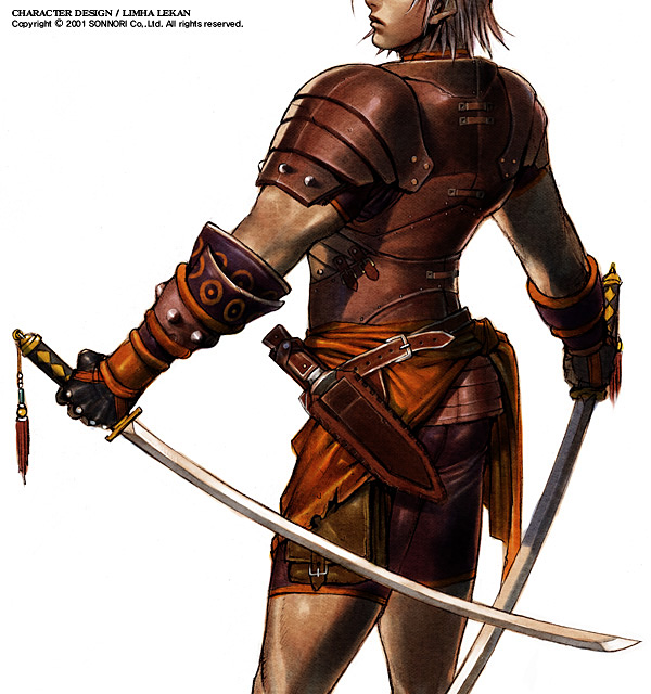 armor limha_lekan sword weapon white_hair