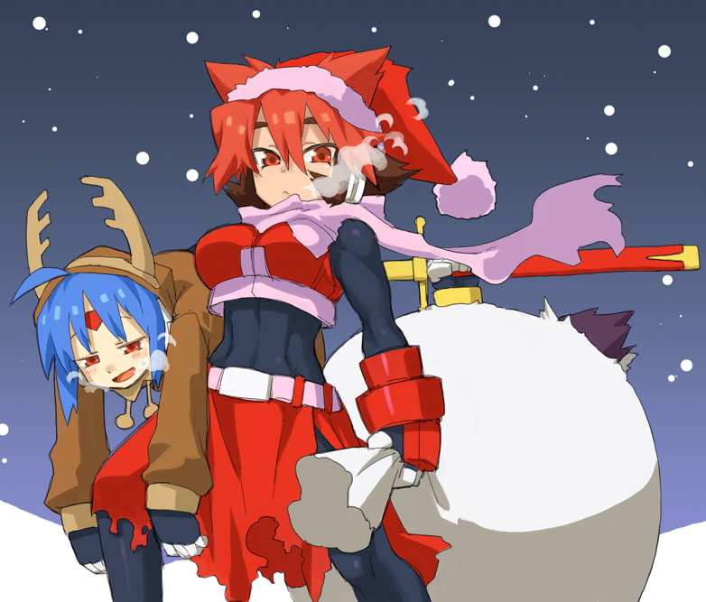 aeolus aeolus_(megaman_zx) aeolus_(rockman_zx) android antlers atlas atlas_(megaman_zx) bag blue blue_hair bodysuit boy breasts breath capcom carrying carrying_under_arm christmas female girl gloves green guardian_of_the_sea hat helios_(megaman_zx) helios_(rockman) helios_(rockman_zx) helmet male megaman_zx mmz model_f model_h model_l model_p multicolored_hair muscle official_art pink purple red red_eyes red_hair redhead reploid robot rockman rockman_zx rockmen santa_hat sci-fi science_fiction shigehiro_(artist) siarnaq siarnaq_(megaman_zx) siarnaq_(rockman_zx) snow sword thetis thetis_(megaman_zx) thetis_(megamanzx) thetis_(rockman_zx) thetis_(rockmanzx) translation_request video_game video_games weapon woman