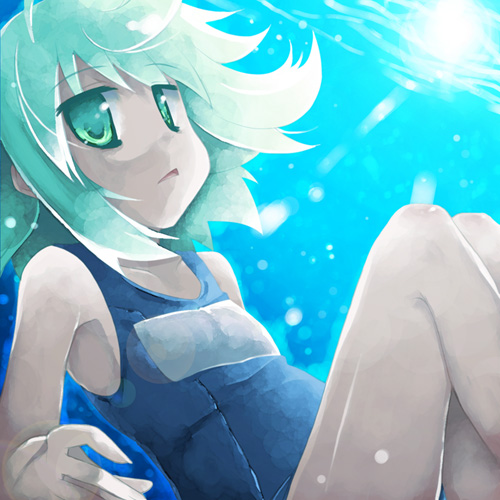 original school_swimsuit solo swimsuit underwater utsurogi_angu