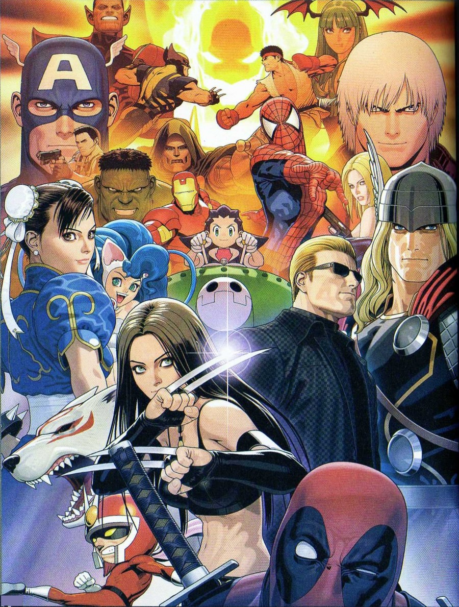 ahoge albert_wesker amaterasu animal_ears big_hair black_hair blonde_hair blue_eyes bracelet brown_hair bun_cover capcom captain_america cat_ears chris_redfield chun-li crop_top dante deadpool demon_girl devil_may_cry doctor_doom dormammu double_bun dougi earrings facial_hair fangs felicia fingerless_gloves fire glint gloves goatee green_eyes green_hair green_skin grimace gun hachimaki handgun head_wings headband headset helmet hood huge_ahoge hulk iron_man jewelry katana kicking long_hair looking_back marvel marvel_vs._capcom marvel_vs._capcom_3 marvel_vs_capcom marvel_vs_capcom_3 mask midriff mori_toshiaki morrigan_aensland navel ookami_(game) open_mouth pistol pointy_ears power_armor resident_evil rockman rockman_dash ryu ryuu_(street_fighter) scan sheath sheathed shinkiro slit_pupils spider-man spiked_bracelet spikes steve_rogers street_fighter succubus sunglasses super-skrull sword teeth thor thor_(marvel) tony_stark trench_coat trish tron_bonne vampire_(game) viewtiful_joe viewtiful_joe_(character) weapon white_hair winged_helmet wink wolverine x-23 x-men