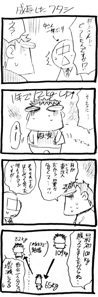 comic inoue_jun'ichi keuma original sketch sweatdrop translation_request