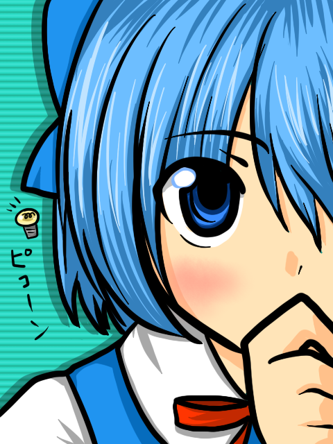 blue_eyes blue_hair cirno shireira short_hair touhou