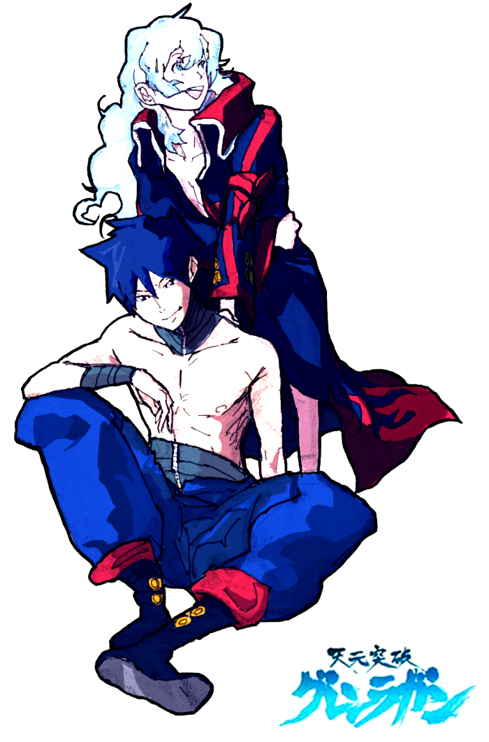 1girl bad_id couple mussie nia_teppelin simon tengen_toppa_gurren_lagann