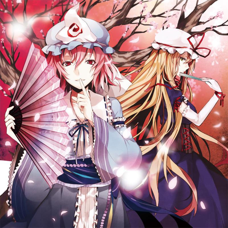 2girls arisaka_ako saigyouji_yuyuko touhou yakumo_yukari