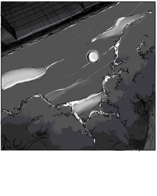 east_asian_architecture kimu_(risatoko) monochrome moon night rurouni_kenshin tree