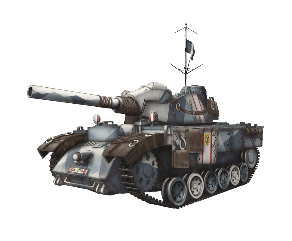 caterpillar_tracks edelweiss_(senjou_no_valkyria) military military_vehicle senjou_no_valkyria tank vehicle yuki!