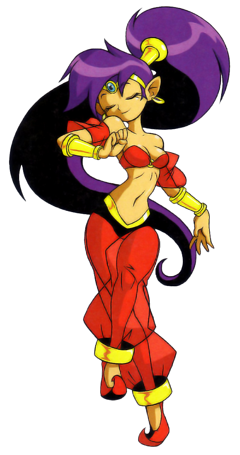 cleavage midriff official_art shantae transparent_png