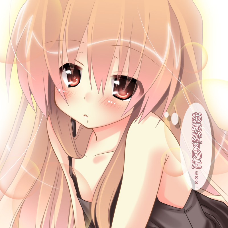 brown_eyes brown_hair dress flat_chest hikanyan lens_flare saliva sundress toradora! translated