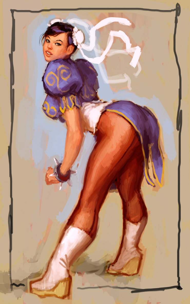 boots breast capcom chun-li lipstick pantyhose street_fighter thick_thighs