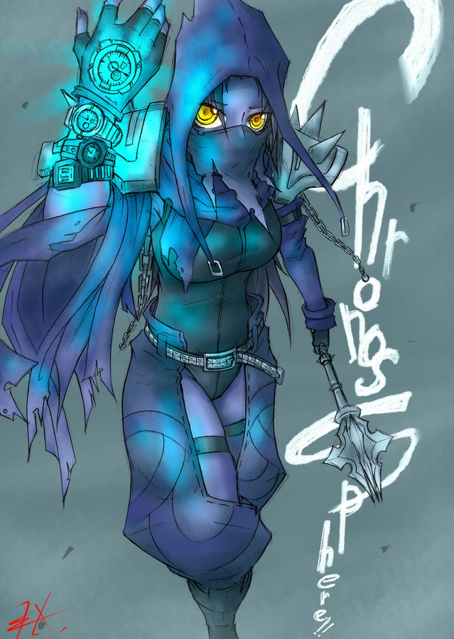 chain defense_of_the_ancients dota dota_2 english faceless_void genderswap gloves kuma_x mace personification watch weapon