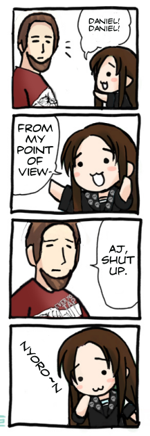 4koma :3 aj_(wrestler) aj_lee comic daniel_bryan nyoro~n wwe