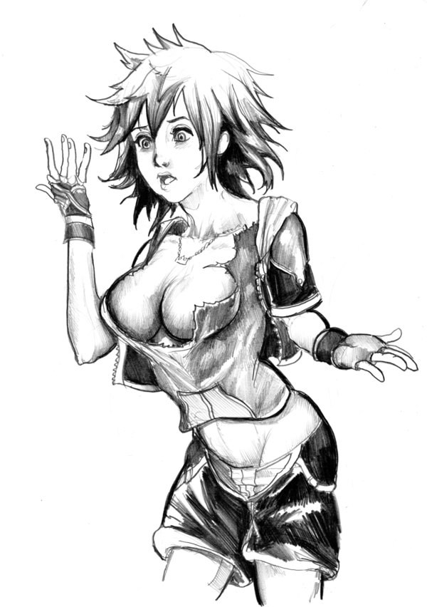 cluedog genderswap kingdom_hearts sora