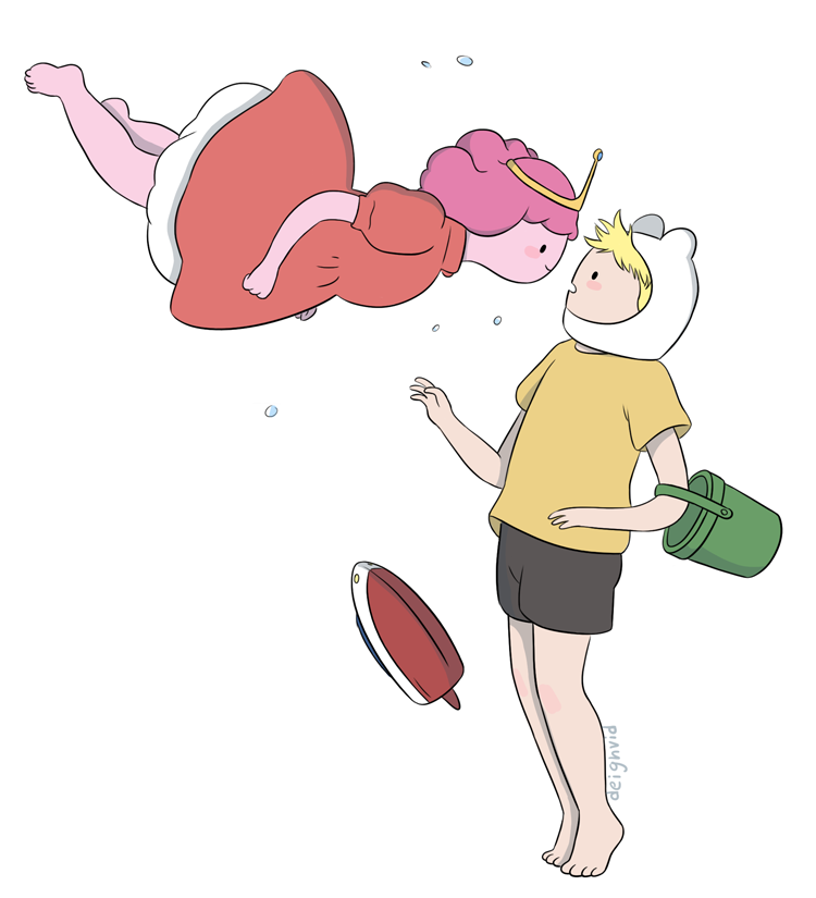 adventure_time bucket child deighvid finn gake_no_ue_no_ponyo parody ponyo princess_bubblegum sosuke studio_ghibli young