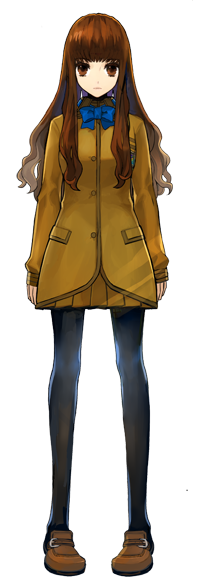 brown_hair fate/extra fate/stay_night fate_(series) female female_protagonist_(fate/extra) official_art pantyhose school_uniform solo transparent_background wada_aruko wada_rco