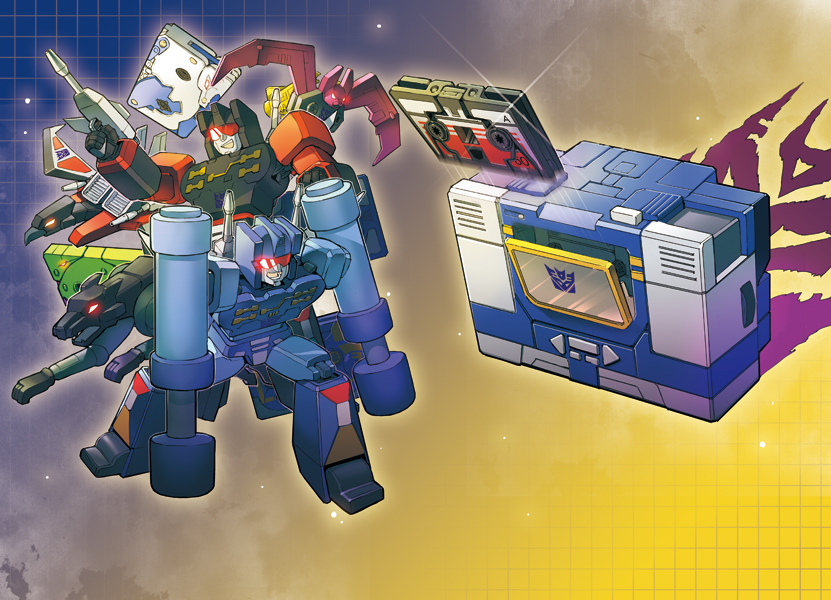 buzzsaw_(transformers) cassette cassette_tape decepticon frenzy laserbeak logo mecha oldschool overkill overkill_(transformers) ratbat ratbat_(transformers) ravage robot rumble science_fiction slugfest soundwave tape_recorder transformers zibanitu