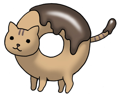 chocolate copyright_request donyatsu doughnut kozaki_yuusuke lowres mascot