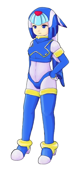 blue blue_eyes capcom fairy_leviathan female girl guardian_of_the_sea guardians_of_master_x guardians_of_neo_arcadia gynoid helmet leviathan leviathan_(megaman) leviathan_(rockman) megaman_zero mmz neo_arcadia reploid rmz robot rockman rockman_zero standing thigh-highs woman