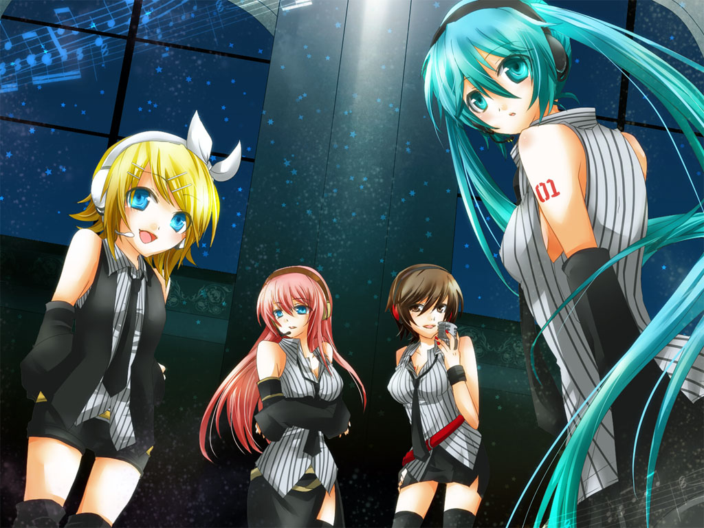 hatsune_miku kagamine_rin megurine_luka meiko vocaloid