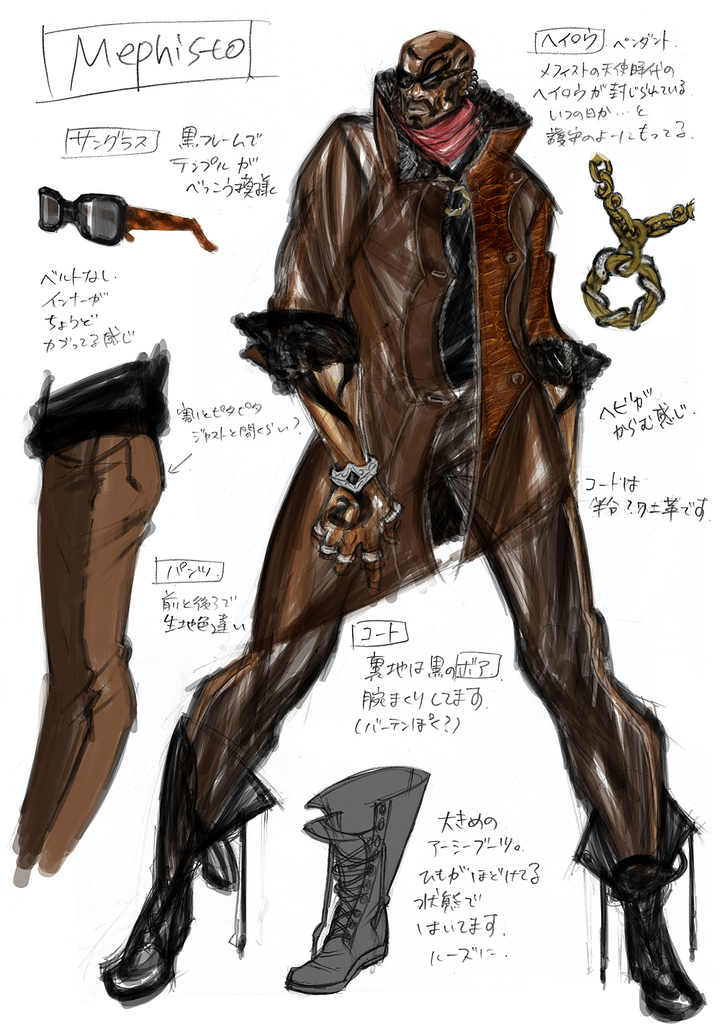 bayonetta concept_art dark_skin male official_art rodin shimazaki_mari sunglasses