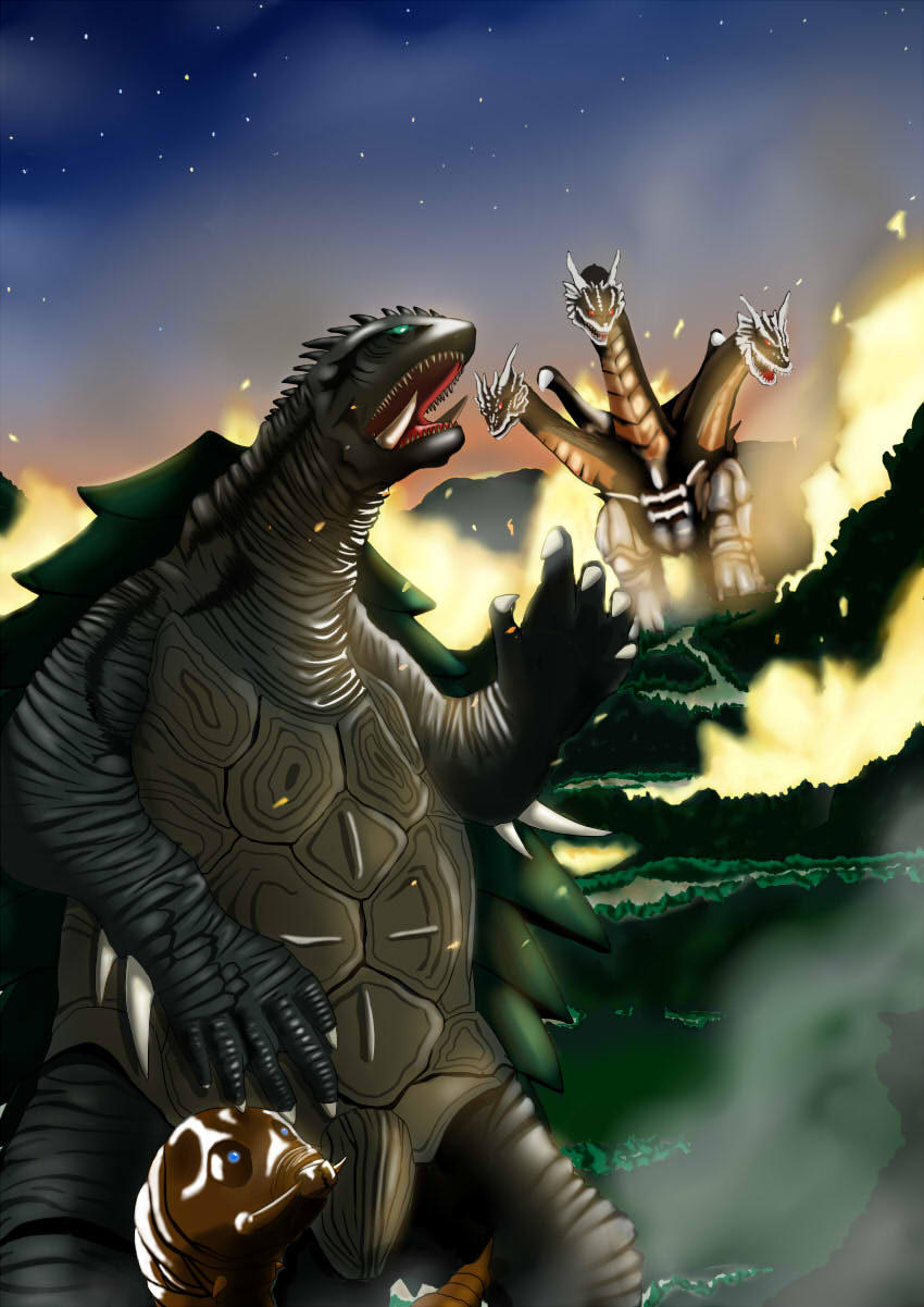 desghidorah gamera godzilla_(series) kaijuu mothra mothra_leo