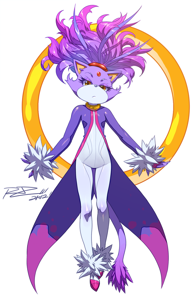 2012 animal_ears blaze_the_cat cat_ears cat_tail dated furry jewelry long_hair parody purple_hair rat_rage ring robaato shoes signature simple_background solo sonic_(series) style_parody tail white_background yellow_eyes