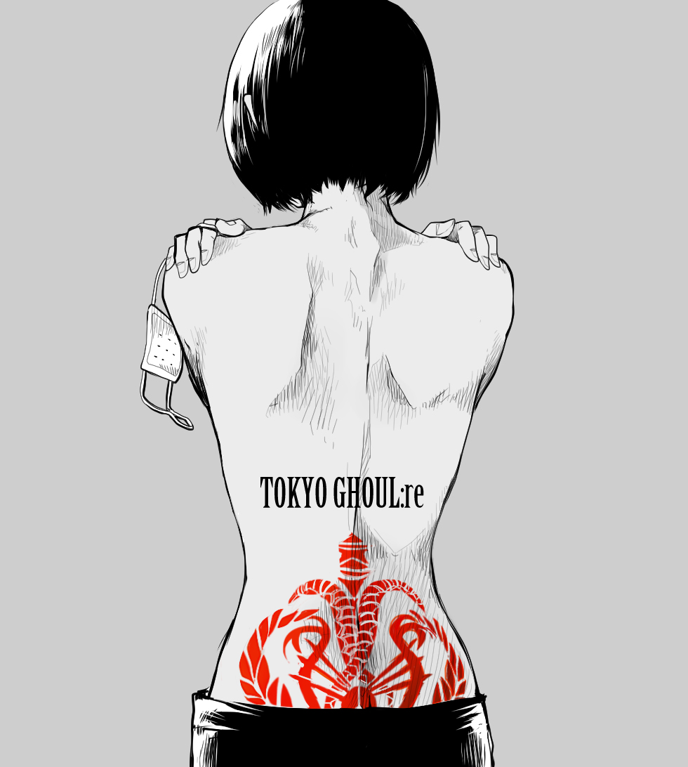 eyepatch mutsuki_tooru noppo short_hair solo tokyo_ghoul tokyo_ghoul:re