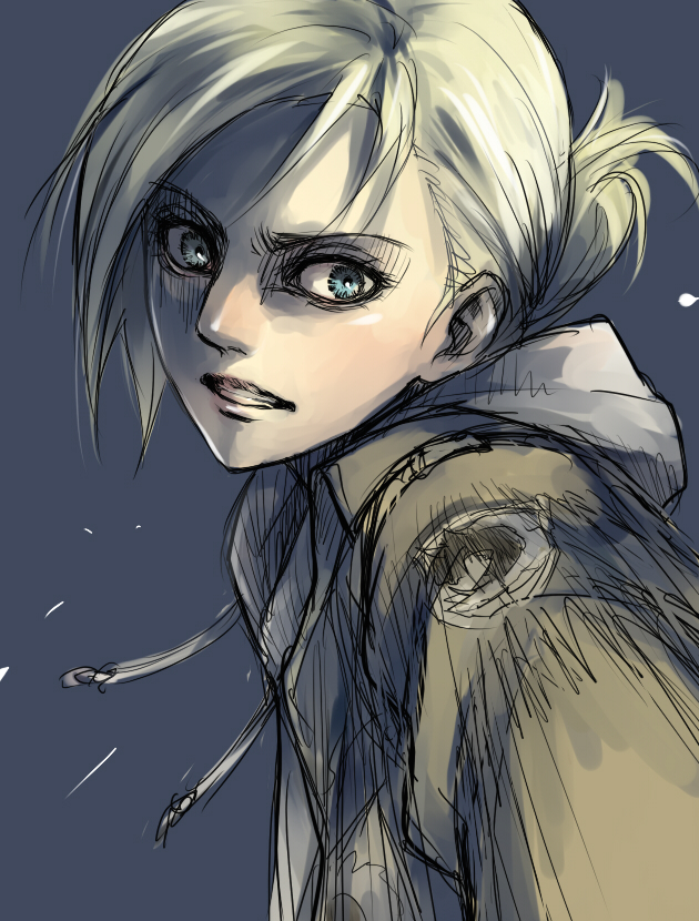 1girl angry annie_leonhardt shingeki_no_kyojin shiromi_(ringo) solo