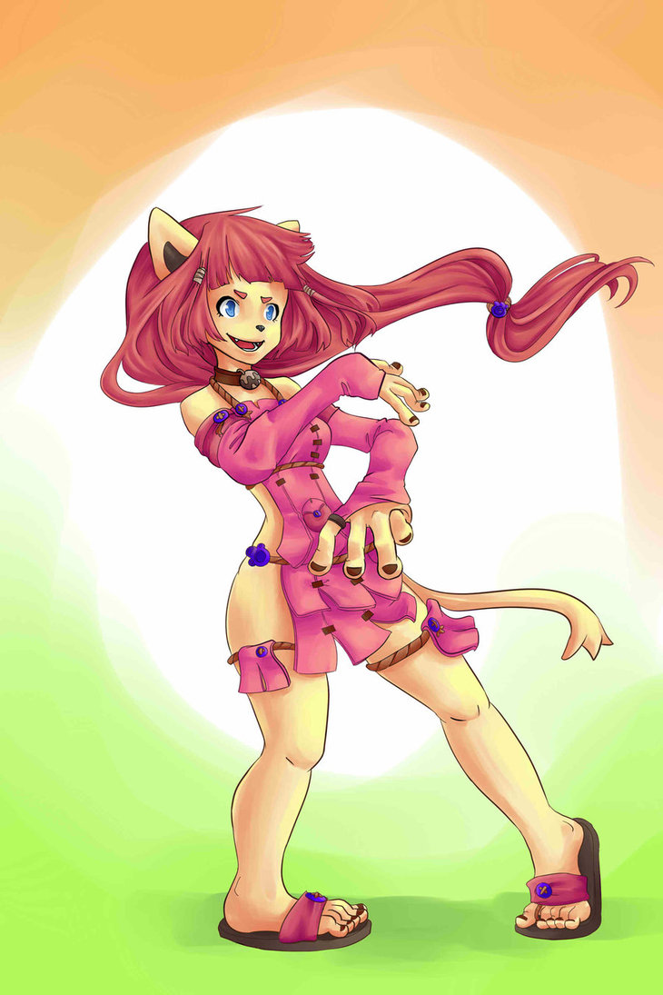 cat cat_ears cat_tail dofus ecaflip feet feline freckles furry sandals wakfu