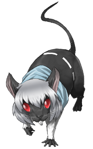 looking_at_viewer mazeran nazrin nazrin_(mouse) no_humans persona red_eyes silver_hair simple_background teeth touhou transparent_background