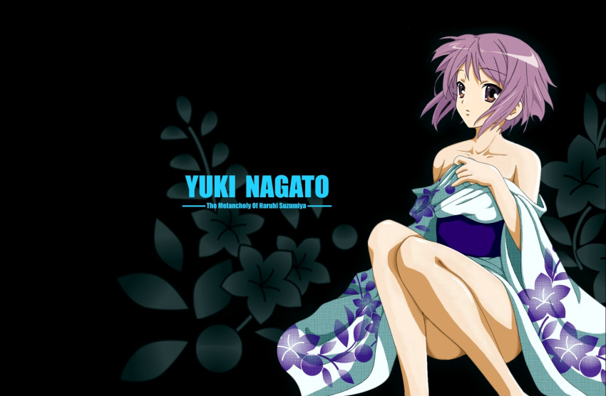 black japanese_clothes kimono nagato_yuki suzumiya_haruhi_no_yuuutsu