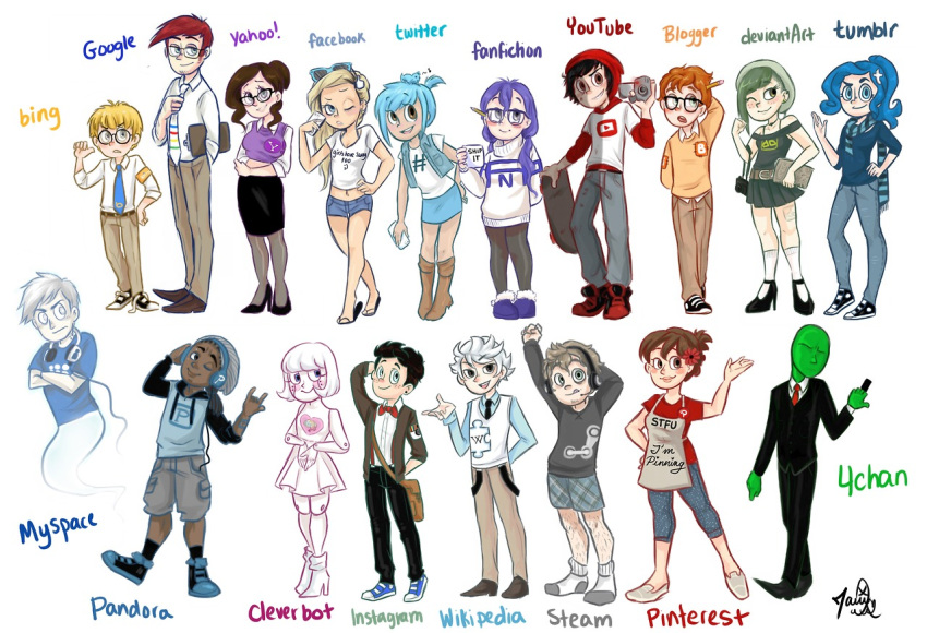4chan 6+boys 6+girls :q adjusting_necktie android animal_on_head anonymous apron armband bare_shoulders bing bird black_hair blogger blonde_hair blue_eyes blue_hair blush boots bowtie boxers brown_eyes brown_hair buttons camera capri_pants censor_bar censored character_name cleverbot clipboard commentary crossed_arms cup dark_skin deviantart earrings english everyone facebook fanfiction flip-flops flower formal freckles gesture ghost glasses google green_eyes green_hair green_skin grin hair_bun hair_flower hair_ornament hand_on_hip hands_together hat headphones headset height_difference high_heels hoodie instagram jewelry knee_boots leg_hair lips long_hair looking_at_another looking_at_viewer low_twintails luvpie1997 middle_finger mug multiple_boys multiple_girls musical_note myspace necklace necktie open_mouth orange_hair pandora_(site) parted_lips patch pencil personification pigeon-toed pinterest plaid ponytail purple_hair redhead sandals scarf shoes short_hair shorts signature simple_background skateboard sketchbook skirt smartphone smile socks standing steam_(platform) suit sunglasses sunglasses_on_head suspenders sweater tagme the_interwebs_series tongue tongue_out tumblr twintails twitter underwear untied_shoe untied_shoes vest video_camera white_background white_eyes white_hair wikipedia wink yahoo yahoo! youtube