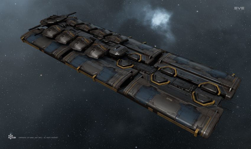 3d carrier clouds command_ship_(eve_online) commentary company_logo company_name copyright_logo copyright_name dated dated_commentary droneboat_(eve_online) emblem eve_online hauling_ship_(eve_online) highres industrial_ship_(eve_online) logo mining_ship_(eve_online) nebula no_humans official_art outdoors outer_ring_excavations_(eve_online) radio_antenna realistic salvo_(willem_van_biljon) science_fiction sky space spacecraft star_(sky) starry_sky starry_sky_background support_ship_(eve_online) vehicle_focus