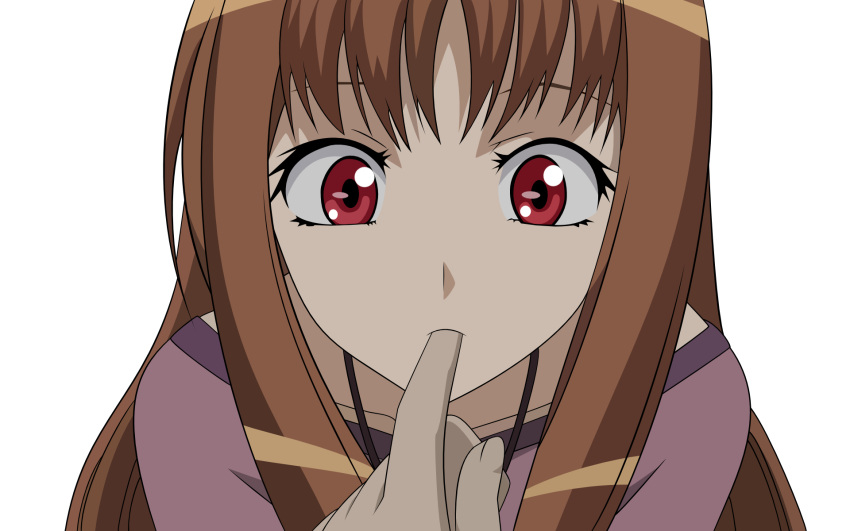 close holo red_eyes red_hair spice_and_wolf transparent transparent_background vector vector_trace wallpaper wolfgirl
