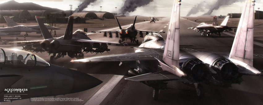 ace_combat ace_combat_6 airplane f-15 f-16 f-18 helmet photorealistic realistic tagme
