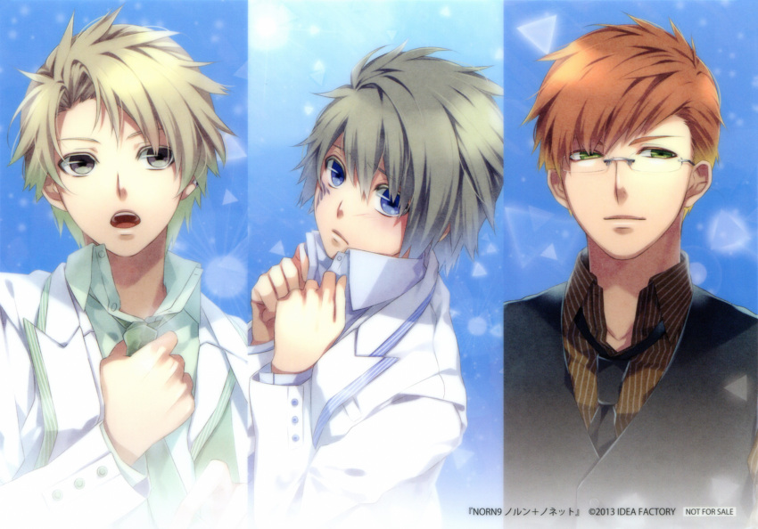 blue_eyes grey_hair kakeru_yuiga masamune_tooya norn9 senri_ichinose teita