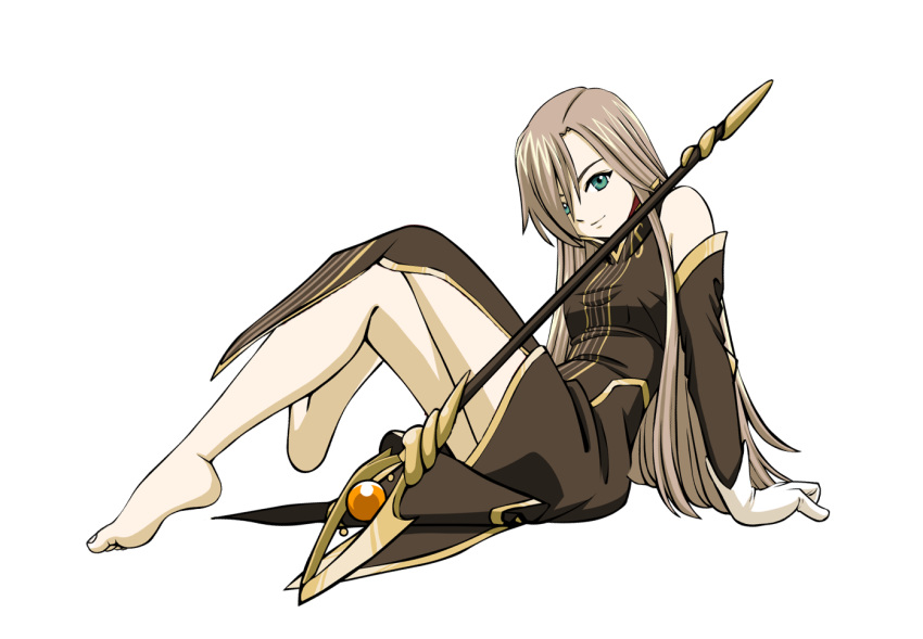 aqua_eyes barefoot boots_removed brown_hair tales_of_(series) tales_of_the_abyss tear_grants