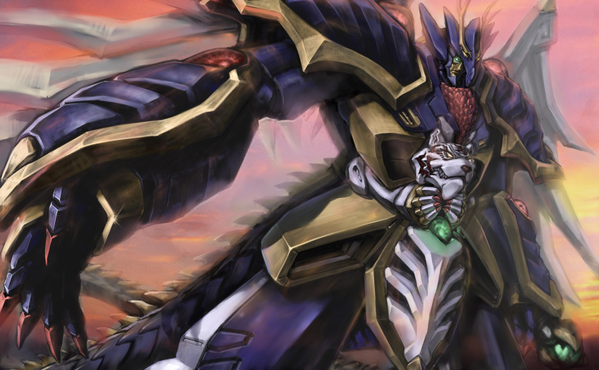 highres jian_huang mecha ryukooh solo super_robot super_robot_wars