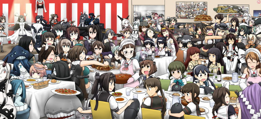 6+girls aircraft_carrier_oni aircraft_carrier_water_oni akagi_(kantai_collection) akashi_(kantai_collection) akitsu_maru_(kantai_collection) akitsushima_(kantai_collection) akizuki_(kantai_collection) anchorage_water_oni armored_aircraft_carrier_oni ashigara_(kantai_collection) ayanami_(kantai_collection) battleship-symbiotic_hime battleship_water_oni bismarck_(kantai_collection) chi-class_torpedo_cruiser chikuma_(kantai_collection) chou-10cm-hou-chan choukai_(kantai_collection) escort_fortress_(kantai_collection) fubuki_(kantai_collection) furutaka_(kantai_collection) fusou_(kantai_collection) ha-class_destroyer hair_ornament hairband hairclip hamu_koutarou haruna_(kantai_collection) hatsuharu_(kantai_collection) he-class_light_cruiser headgear hiei_(kantai_collection) highres hiyou_(kantai_collection) ho-class_light_cruiser houshou_(kantai_collection) i-58_(kantai_collection) i-class_destroyer irako_(kantai_collection) jintsuu_(kantai_collection) ka-class_submarine kaga_(kantai_collection) kantai_collection katsuragi_(kantai_collection) kirishima_(kantai_collection) kiso_(kantai_collection) kitakami_(kantai_collection) kongou_(kantai_collection) kumano_(kantai_collection) light_cruiser_oni littorio_(kantai_collection) long_hair mamiya_(kantai_collection) maru-yu_(kantai_collection) maya_(kantai_collection) midway_hime multiple_girls musashi_(kantai_collection) mutsu_(kantai_collection) nachi_(kantai_collection) nagato_(kantai_collection) naka_(kantai_collection) ni-class_destroyer nishikitaitei-chan nu-class_light_aircraft_carrier ooi_(kantai_collection) ooyodo_(kantai_collection) ri-class_heavy_cruiser ro-class_destroyer roma_(kantai_collection) ru-class_battleship ryuujou_(kantai_collection) seaport_water_oni sendai_(kantai_collection) shigure_(kantai_collection) shinkaisei-kan short_hair shoukaku_(kantai_collection) so-class_submarine suzuya_(kantai_collection) ta-class_battleship takanami_(kantai_collection) thigh-highs tone_(kantai_collection) tsu-class_light_cruiser ushio_(kantai_collection) wa-class_transport_ship wo-class_aircraft_carrier yamashiro_(kantai_collection) yamato_(kantai_collection) yo-class_submarine yukikaze_(kantai_collection) zuikaku_(kantai_collection)