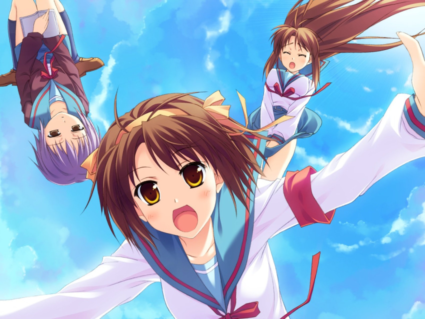 asahina_mikuru nagato_yuki suzumiya_haruhi suzumiya_haruhi_no_yuuutsu tagme